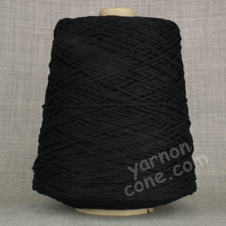 soft quality 4 ply dk double knitting wool blend knitting cotton yarn on cone black