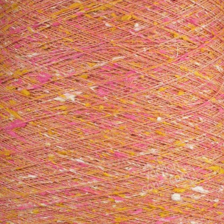 jaspe tussah silk yarn filati buratti 1/15M 1 ply weaving machine knitting yarn on cone from uk supplier of fine yarns wholesale