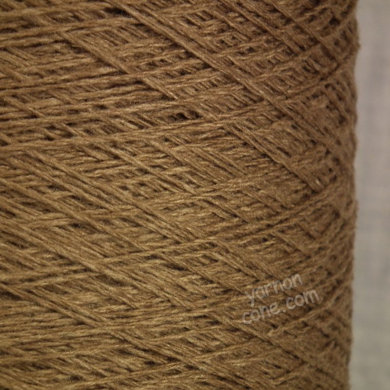 wool silk yarn on cone 3 ply for hand knitting machine knitting weaving UK supplier brown